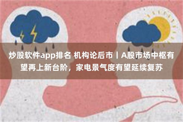 炒股软件app排名 机构论后市丨A股市场中枢有望再上新台阶，家电景气度有望延续复苏