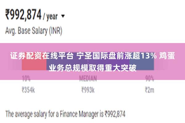 证券配资在线平台 宁圣国际盘前涨超13% 鸡蛋业务总规模取得重大突破