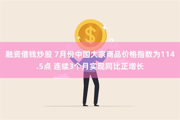 融资借钱炒股 7月份中国大宗商品价格指数为114.5点 连续3个月实现同比正增长