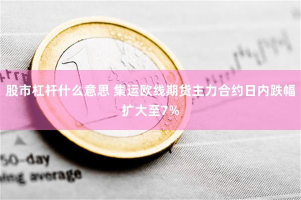 股市杠杆什么意思 集运欧线期货主力合约日内跌幅扩大至7%