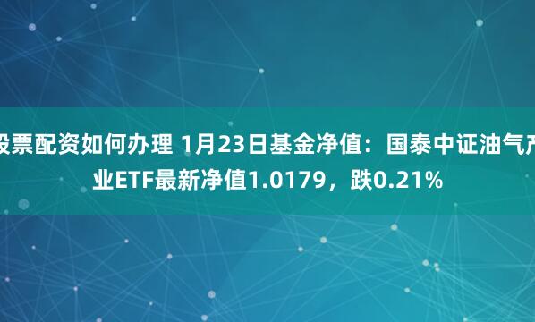 股票配资如何办理 1月23日基金净值：国泰中证油气产业ETF最新净值1.0179，跌0.21%