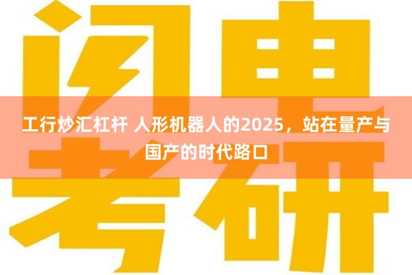 工行炒汇杠杆 人形机器人的2025，站在量产与国产的时代路口